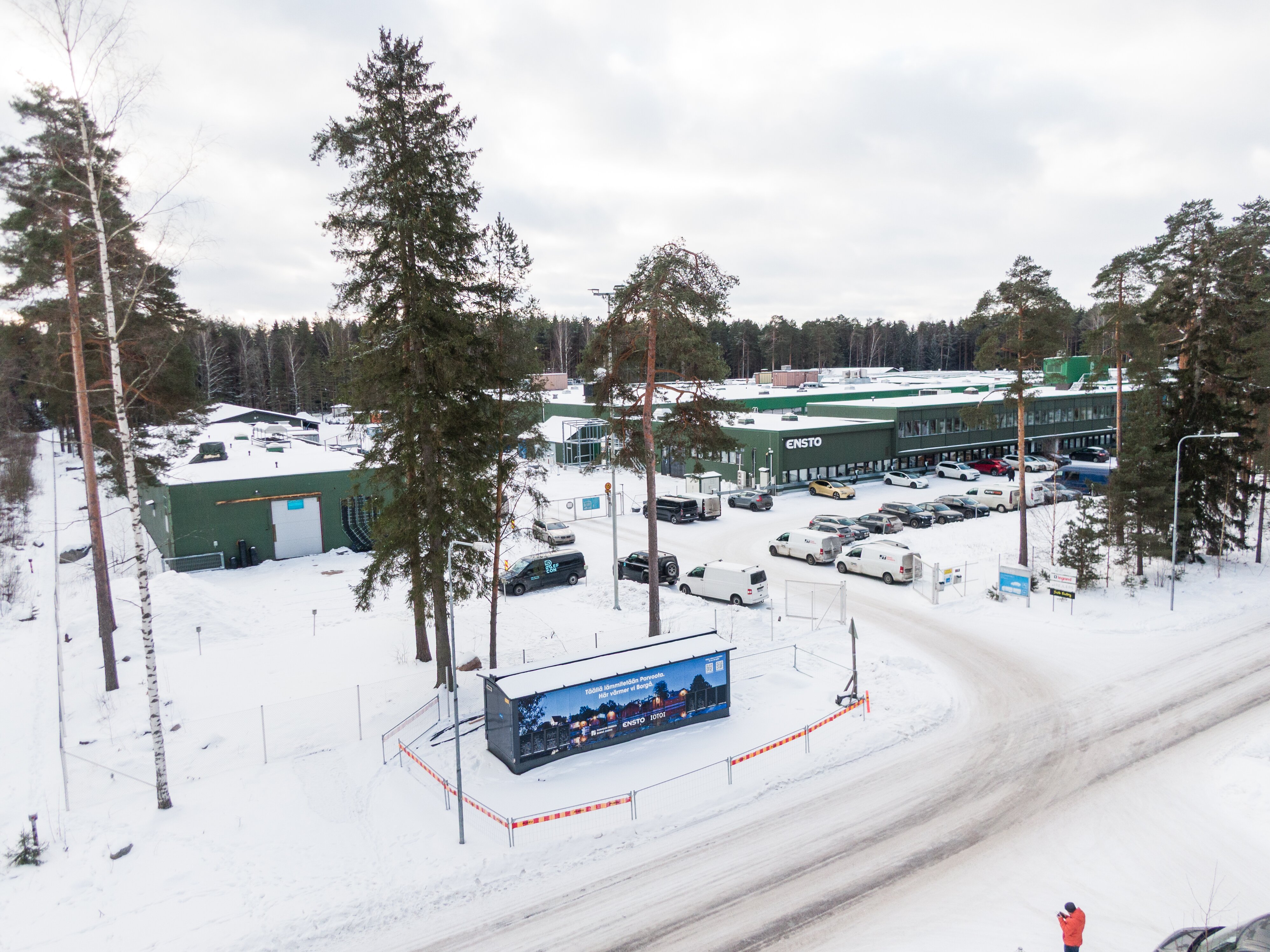 Energiakeskuksen erikoismuuntamo Enstolla Porvoossa.