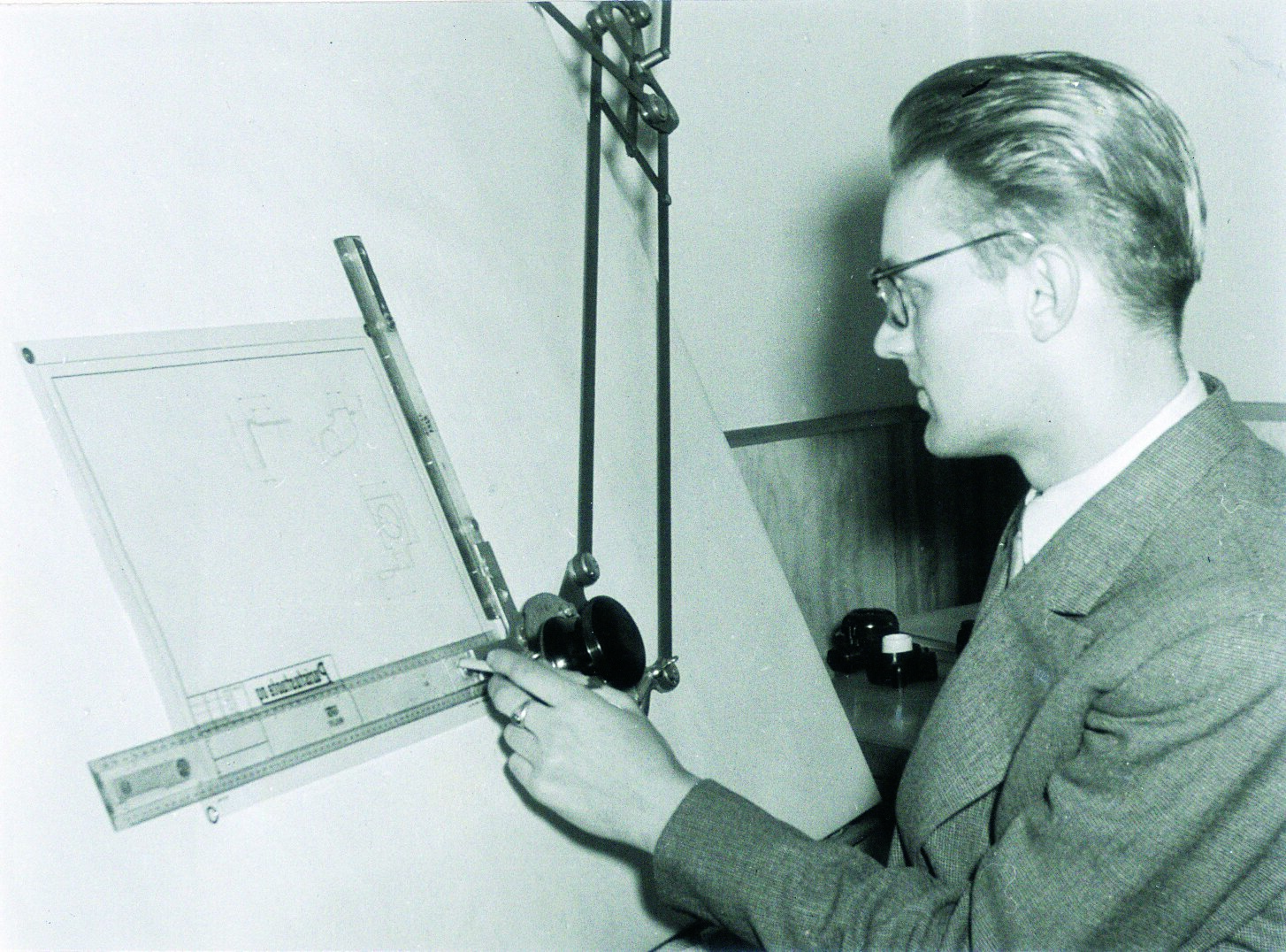 The founder of Ensto, Ensio Miettinen, in the 1950s.