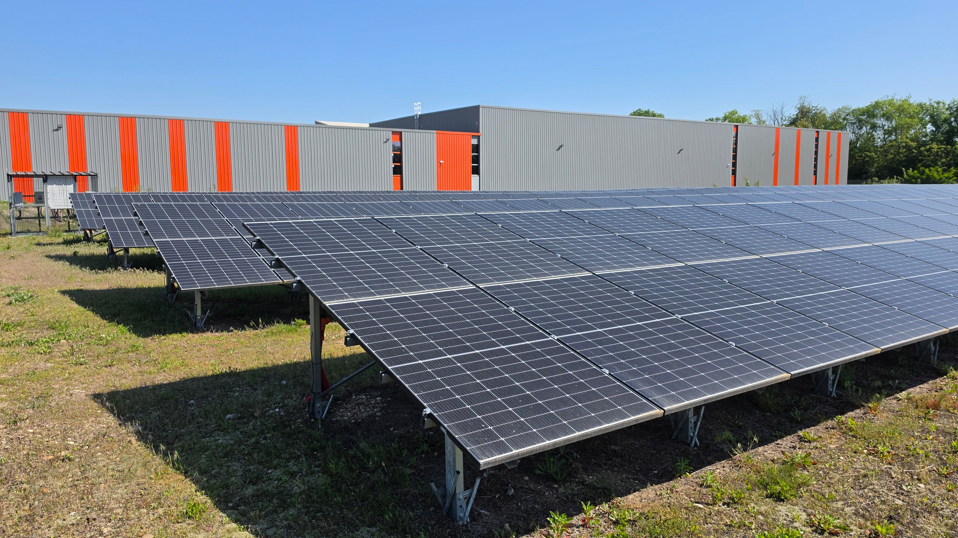 Solar power at Ensto factory in Villefrance.