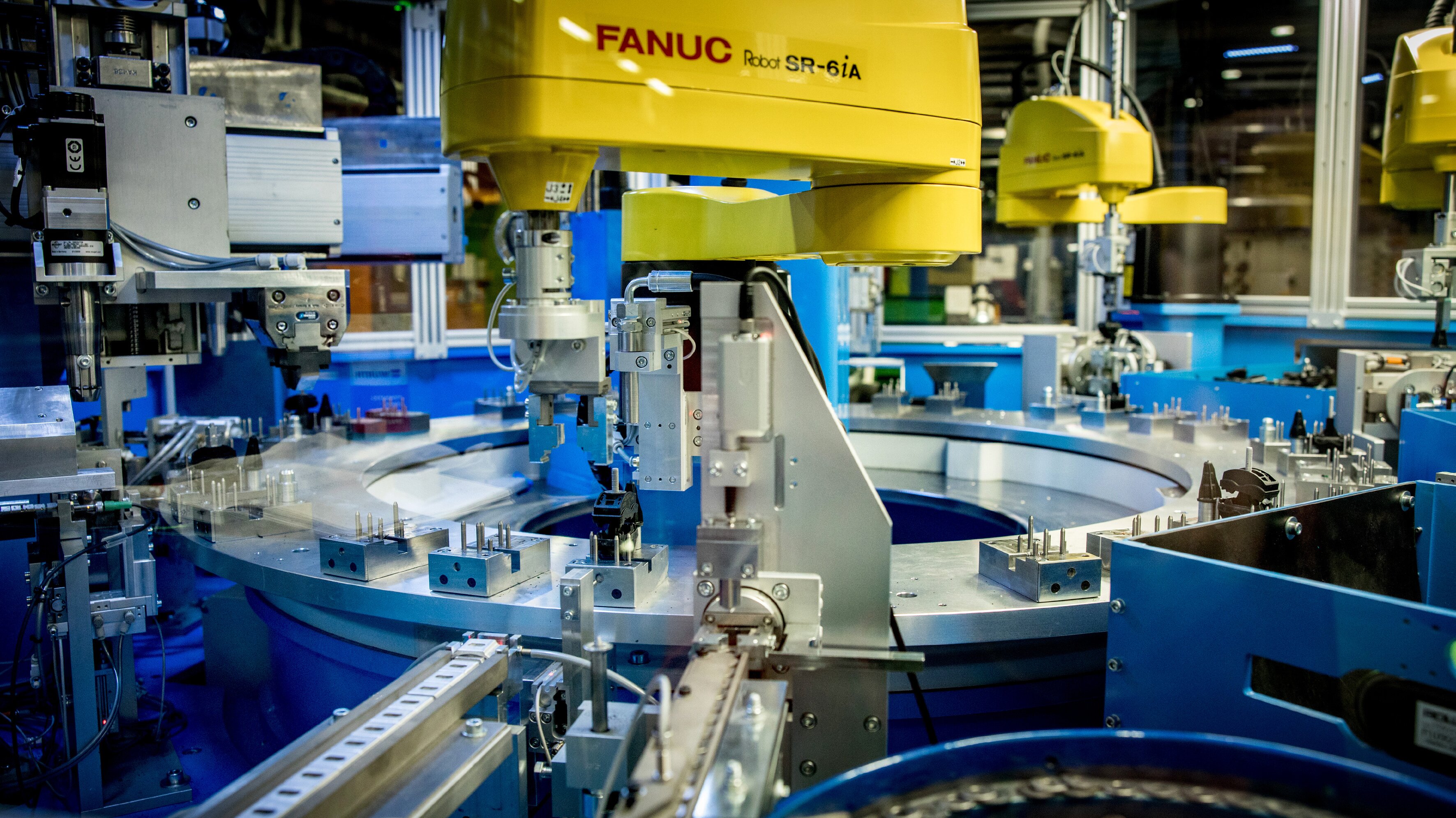 An assembly machine at Ensto.