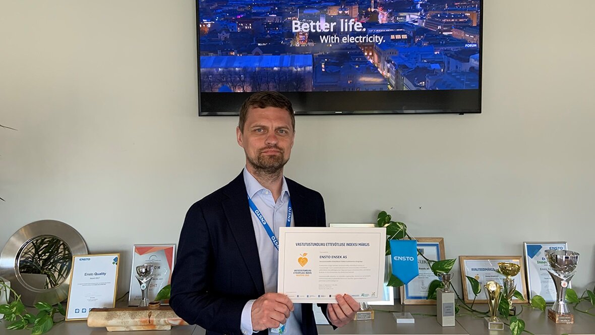 Kaarel Suuk, Managing Director of Ensto Ensek.