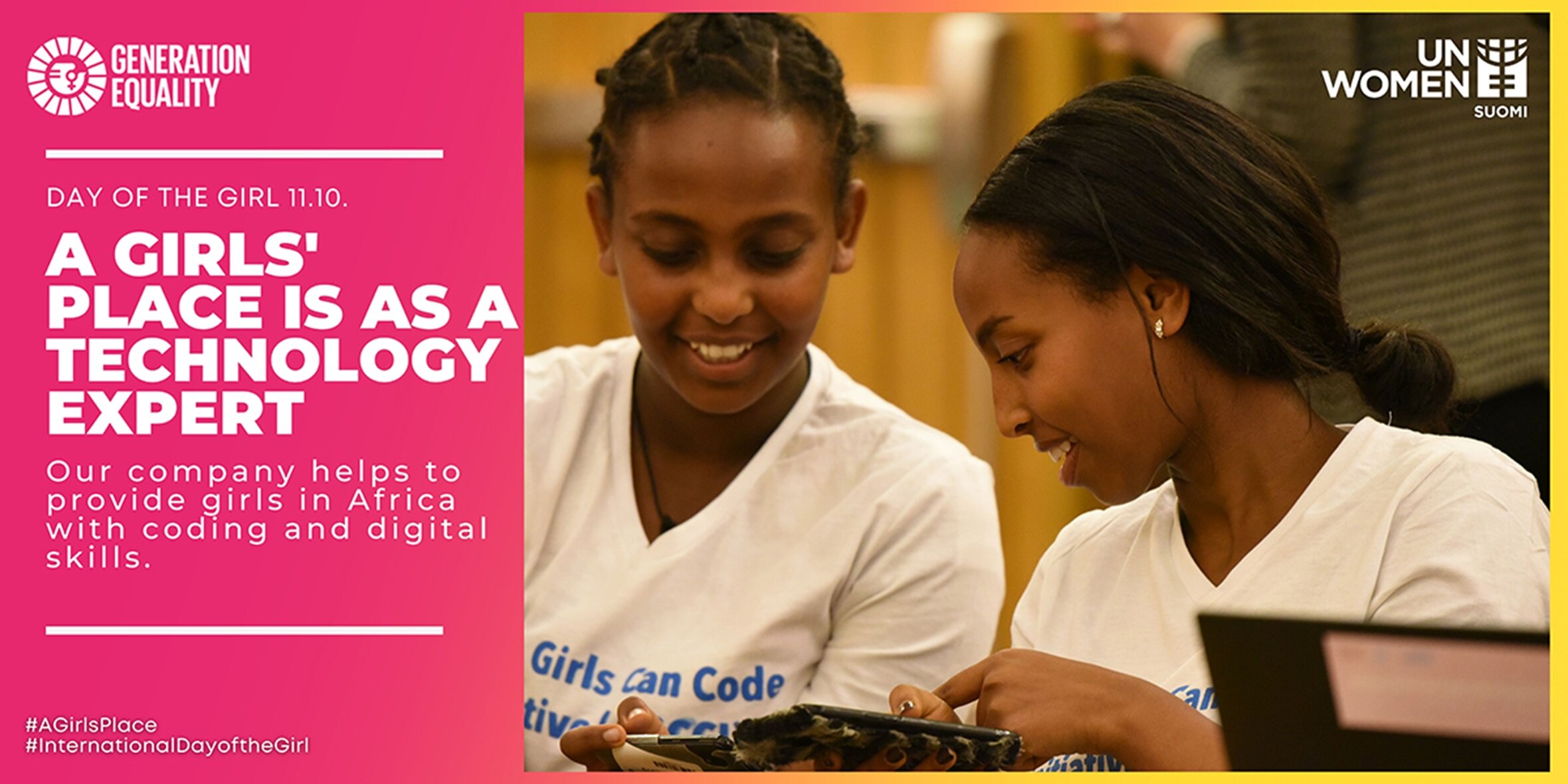 Day of the Girl 11.10., A Girl's Place Is As A Technology Expert.