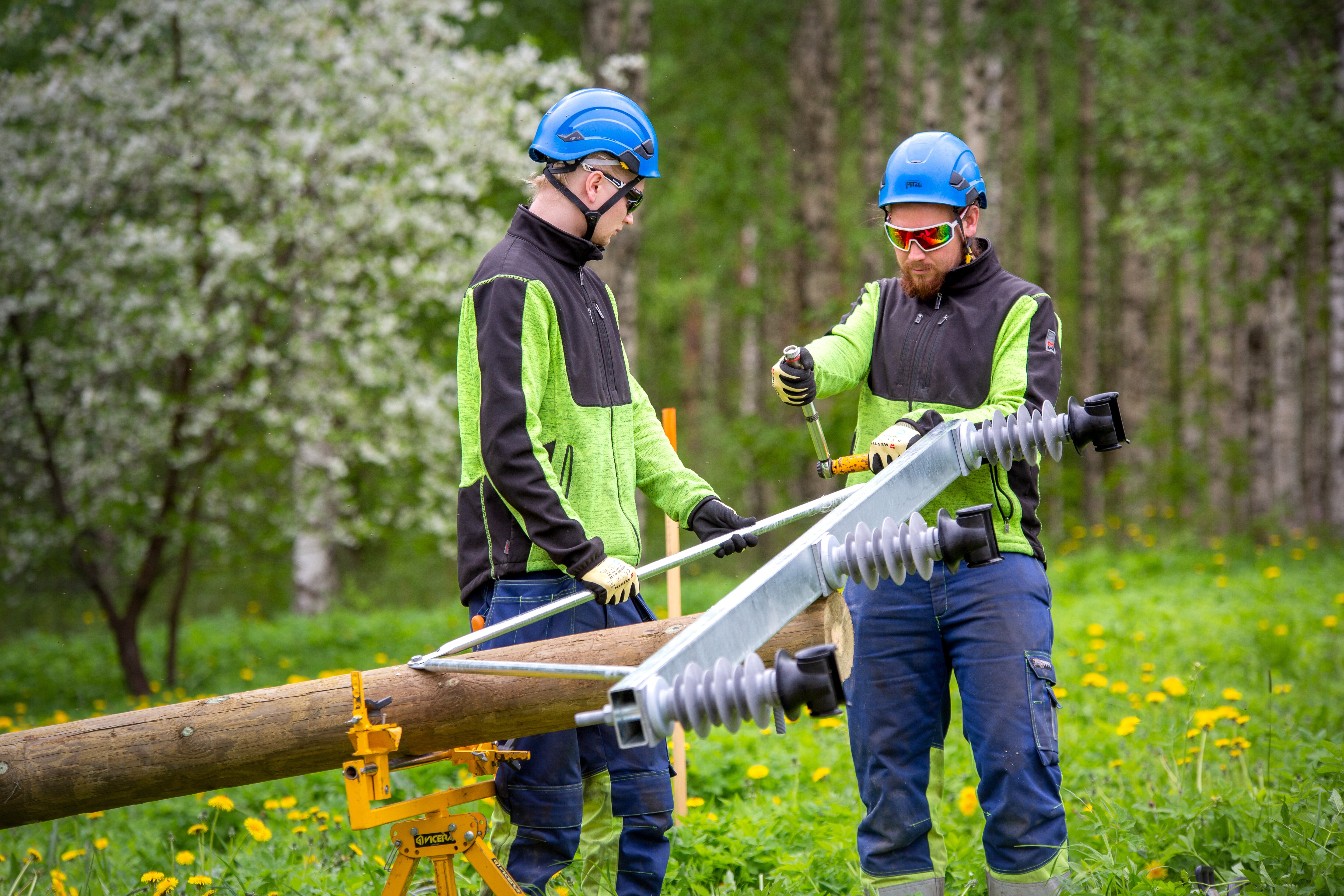 Ensto's composite line post insulators in Finland.