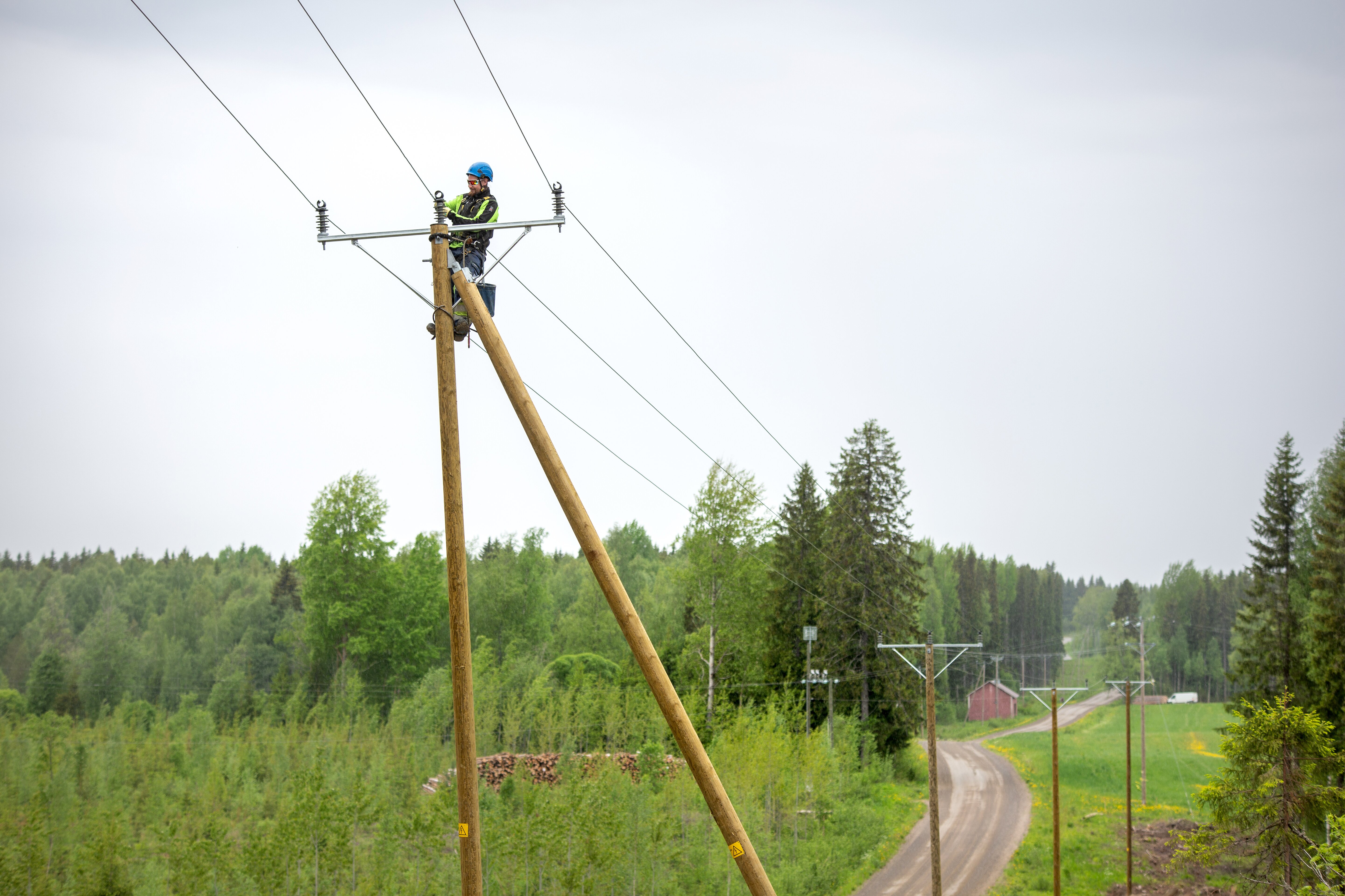 Ensto's composite line post insulators in Finland.