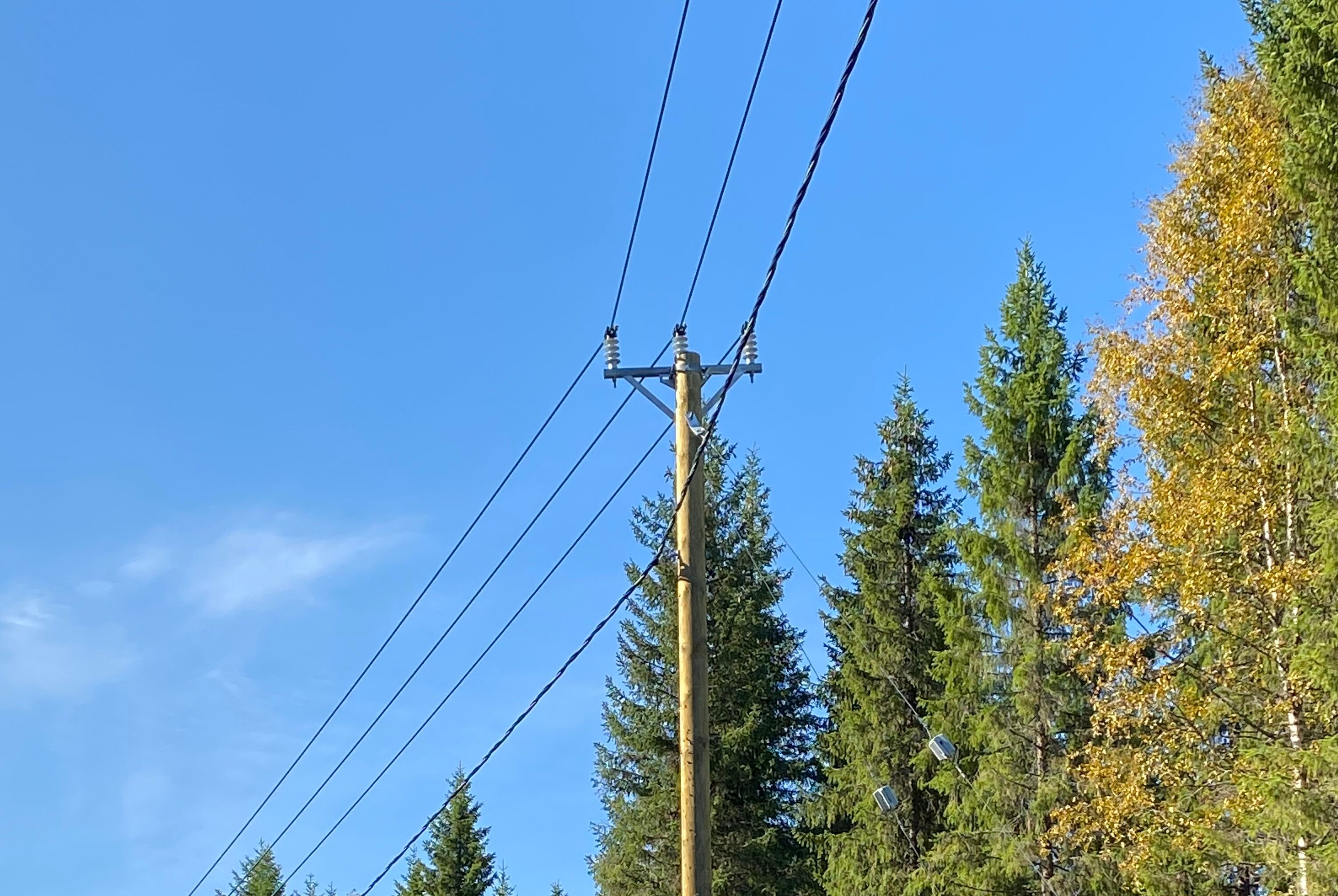 FCCS overhead lines in Tornio, Finland.