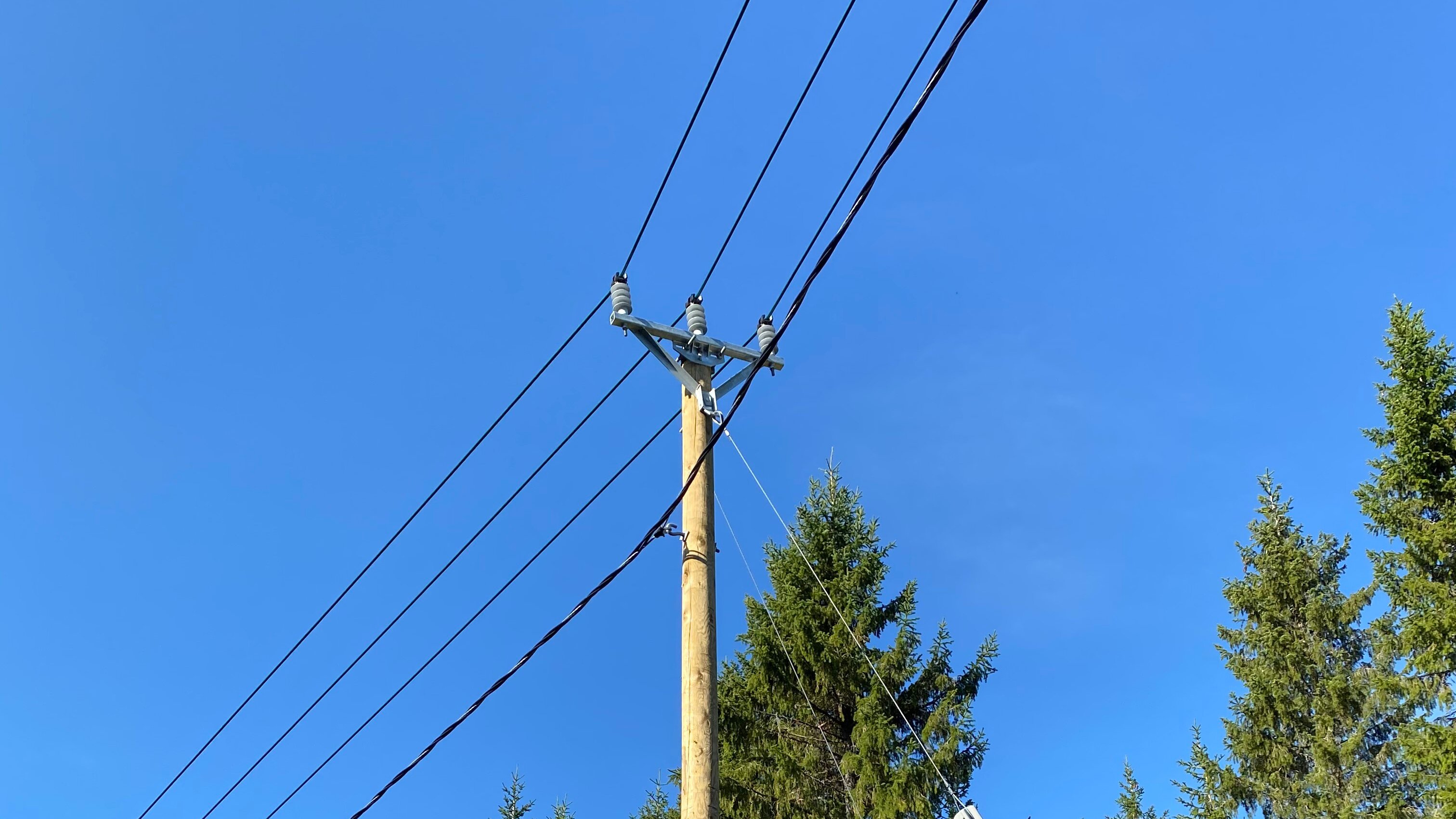 Overhead line in Finland.