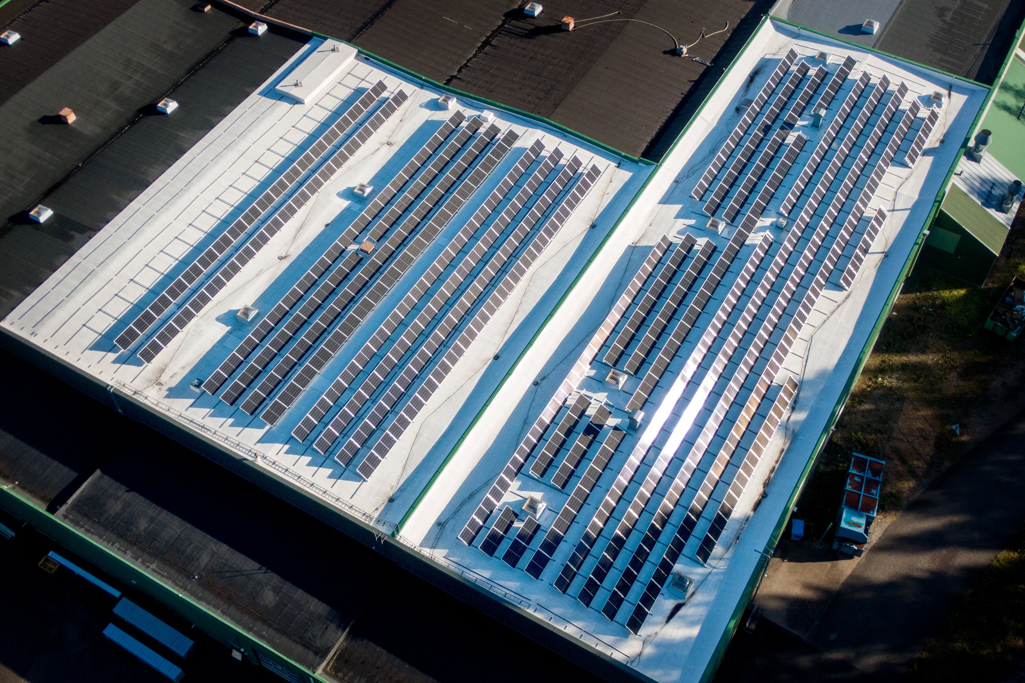 Solar power plant at Ensto, Porvoo.