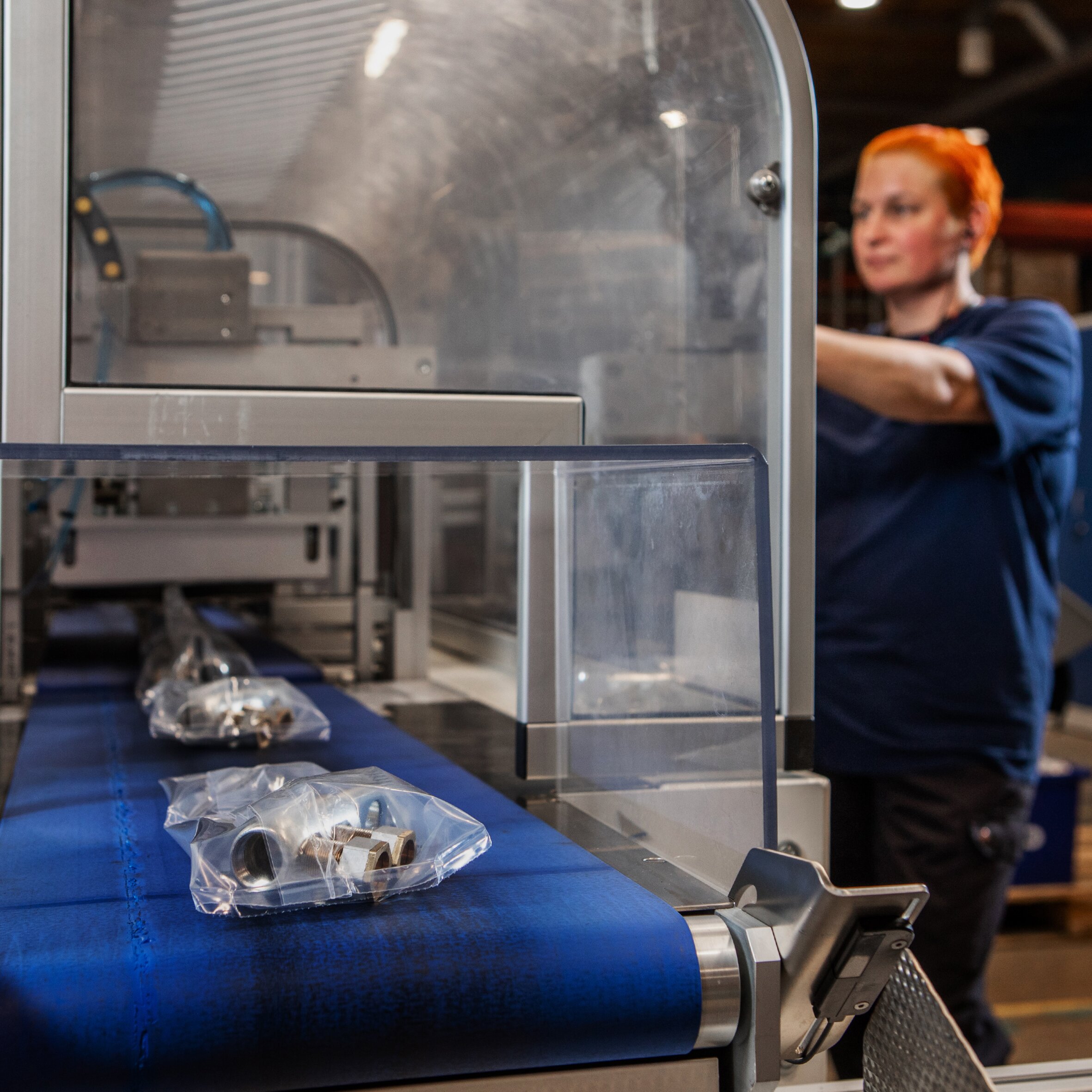 Cable lugs production at Ensto's Porvoo factory.